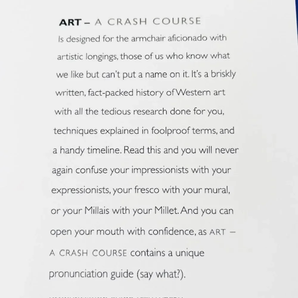 Art - A Crash Course Book by Julian Freeman